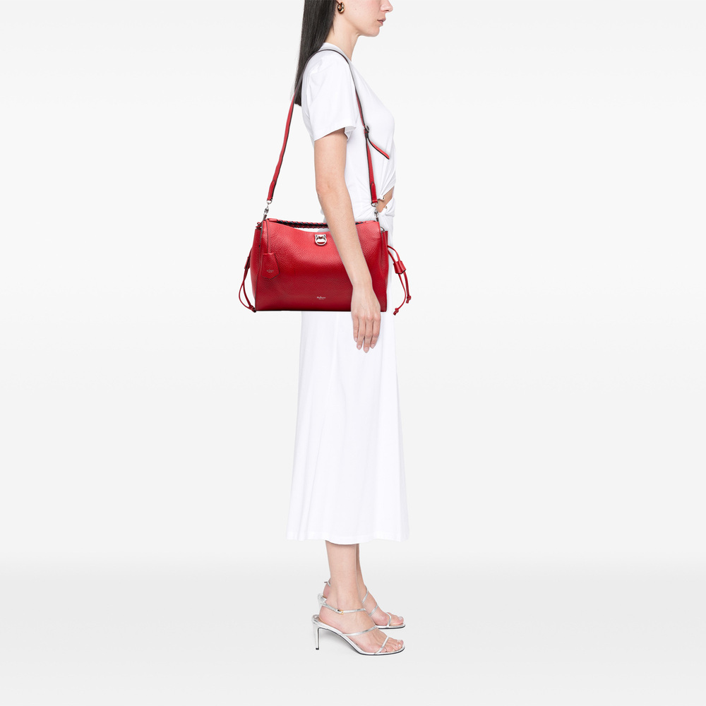Pre-Loved Mulberry Medium Grained Calfskin Iris Satchel - Picture 6 of 7